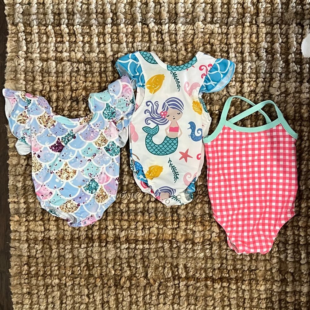 Baby Girl 6M Swimsuit Bundle